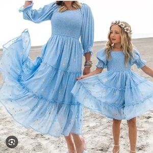 Starry Nights Dress in Baby Blue Ivy City Co